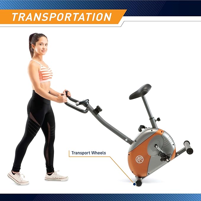 Marcy Home Fitness Personal Exercise Bike with Adjustable Magnetic Resistance for Cardio Workout