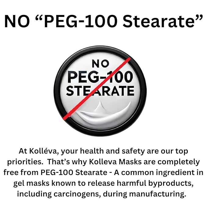 Kolléva Collagen Hydrogel Masks ?“Instant 2-Hour Glow | 4 Clinical Level Masks | U.S. Skincare