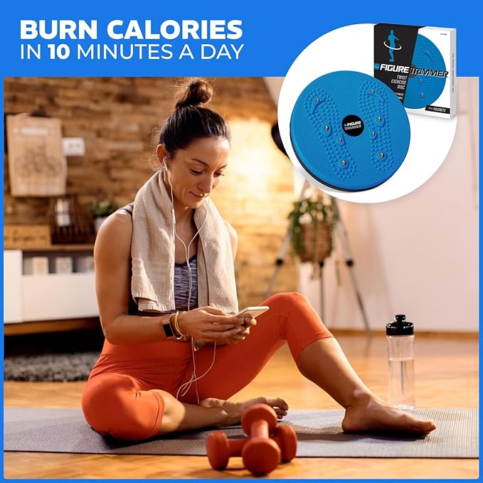 Daiwa Felicity Figure Trimmer Ab Twister Board - Waist Twister Machine for Core & Abs Exercise