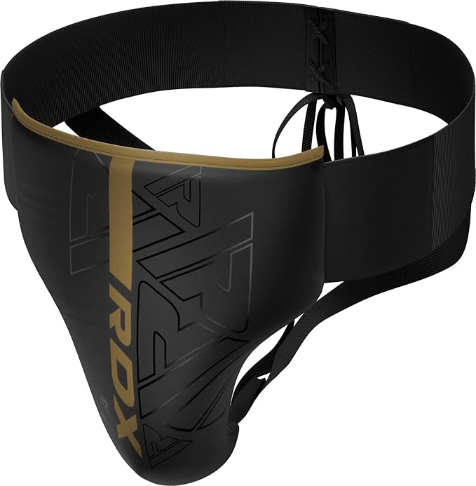 RDX Groin Protector for Boxing, Muay Thai, Kickboxing and MMA Fighting, Maya Hide Leather Abdo Gear
