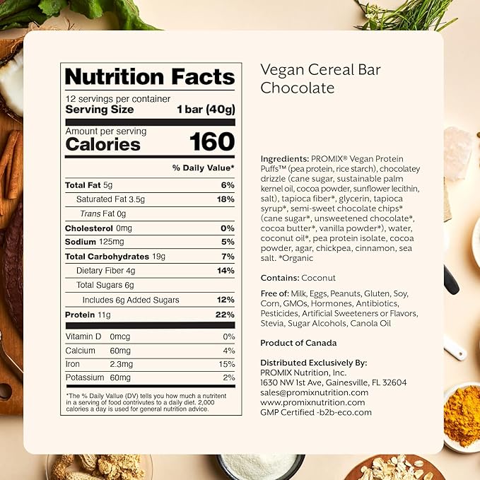 Promix Nutrition Vegan Protein Puff Bars | High Protein, Low Calorie Marshmallow Crispy Treat |