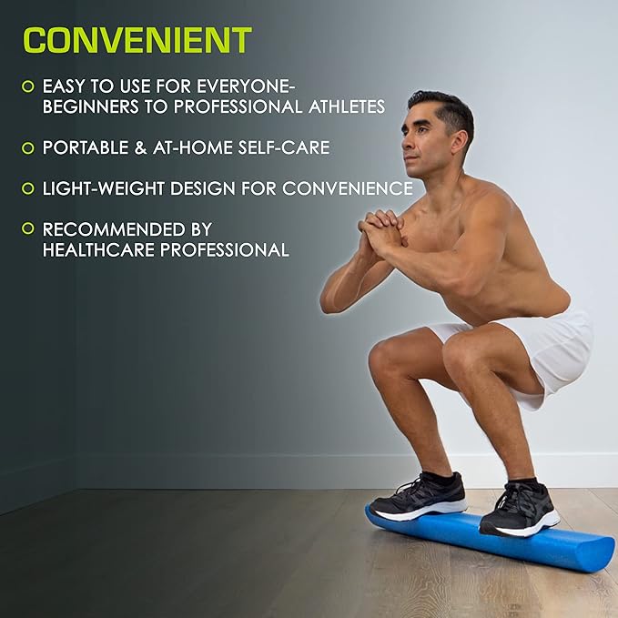 ProsourceFit Flex Foam Rollers for Muscle Massage, Physical Therapy, Core & Balance Exercises