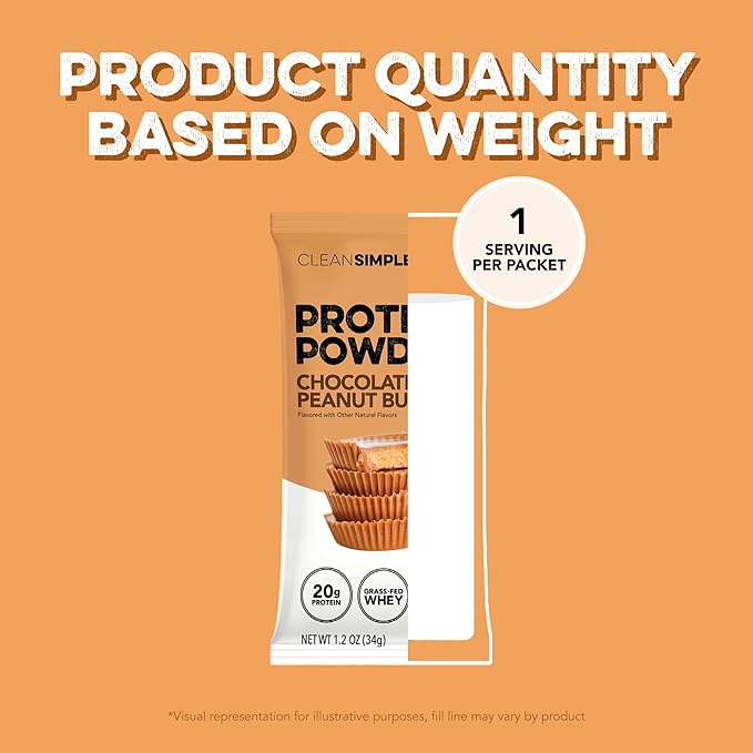 Clean Simple Eats Whey Protein Powder, Chocolate Peanut Butter Flavor Naturally Sweetened, 100%