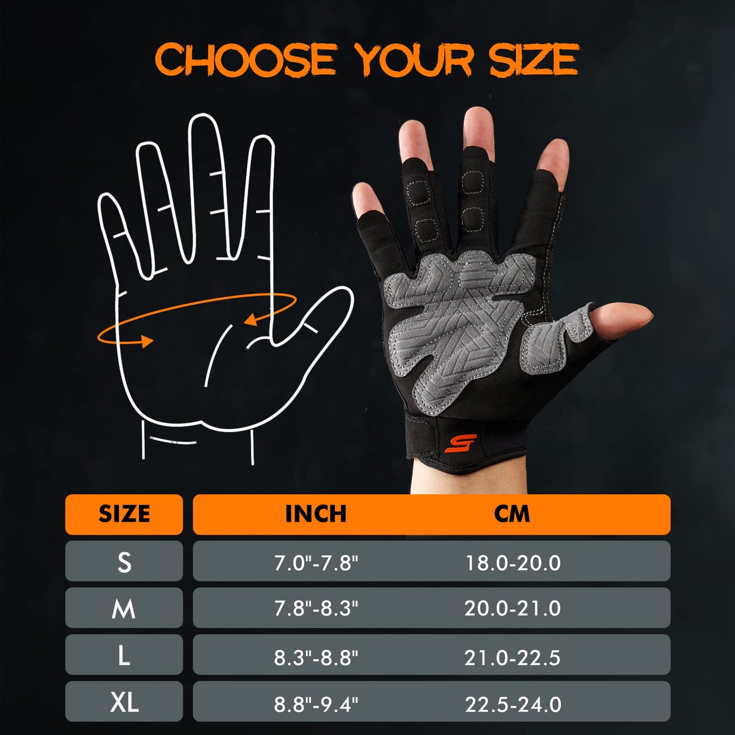 SueStar Workout Gloves - Men Women 2022, Weight Lifting Gym Gloves with Full Palm Protection