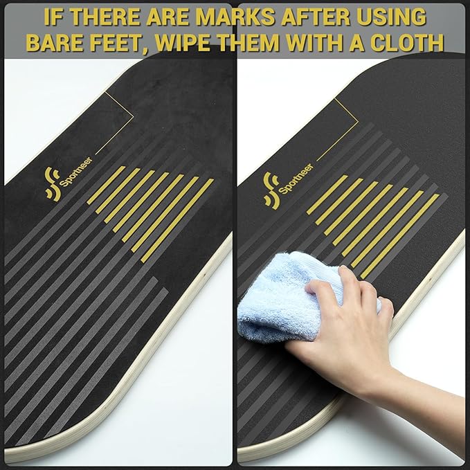 Sportneer Balance Board 7 Modes Wobble Board with Adjustable Stoppers Exercise Balancing Stability