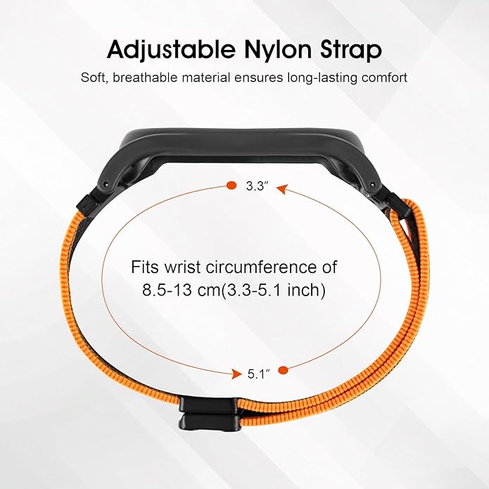 Adjustable Smartwatch Soft Woven Nyon Wristband + Protective Case Base fits for PLAUD AI NotePin