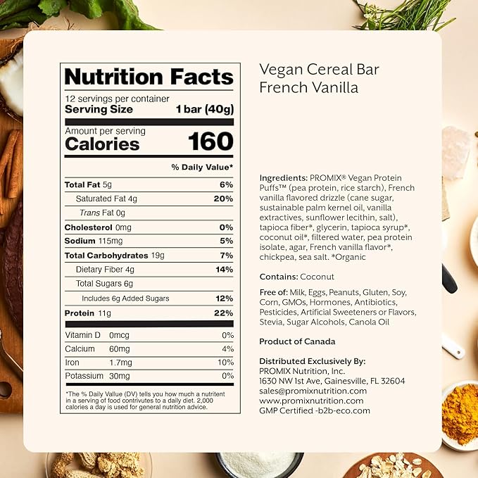 Promix Nutrition Vegan Protein Puff Bars | High Protein, Low Calorie Marshmallow Crispy Treat |