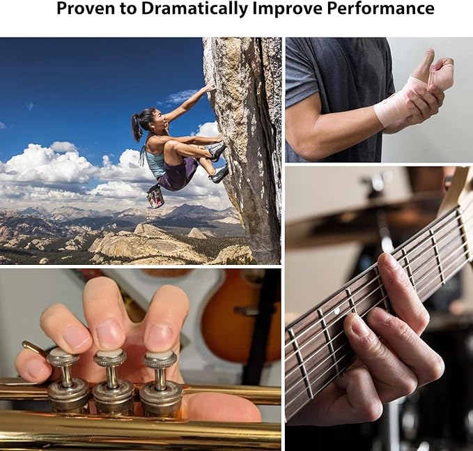 Finger Strengthener Grip, Finger Exerciser & Hand Strengthener, Workout Equipment for Musician