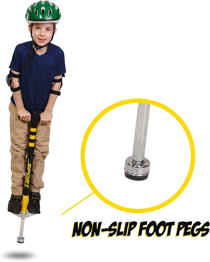 New Bounce Pogo Stick for Kids - Pogo Sticks, 40 to 80 Lbs - Sport Edition, Quality, Easy Grip