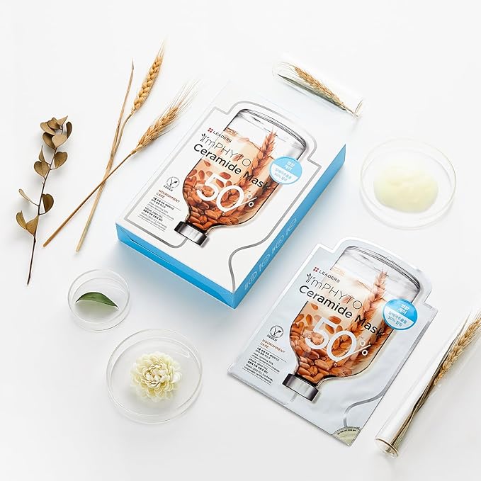 I'MPHYTO Leaders Facial Mask 10 Sheet Ceramide Vegan Mask | Deep Nourishing & Skin Barrier