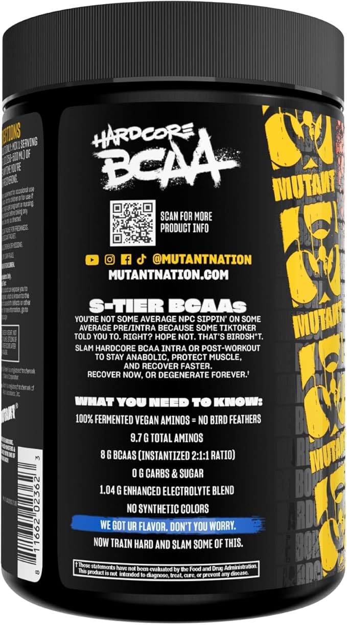 Mutant Hardcore BCAA - Pre, Intra or Post Workout ??BCAA Next Level branched-Chain Amino Acids
