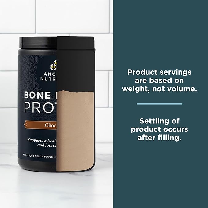 Ancient Nutrition Protein Powder Made from Real Bone Broth, Chocolate, 20g Protein Per Serving, 20