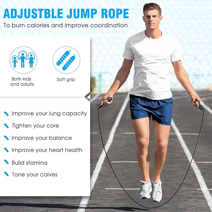 Agility Ladder Speed Training Equipment Set-20ft Agility Ladder,12 Soccer Cones,4 Hurdles, Jump