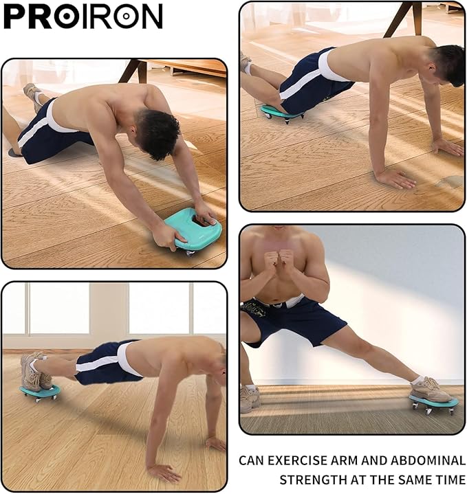 PROIRON Ab Roller with Knee Pads for Abs Workout, Multifunctional Ab Roller Wheel for Abs Workout