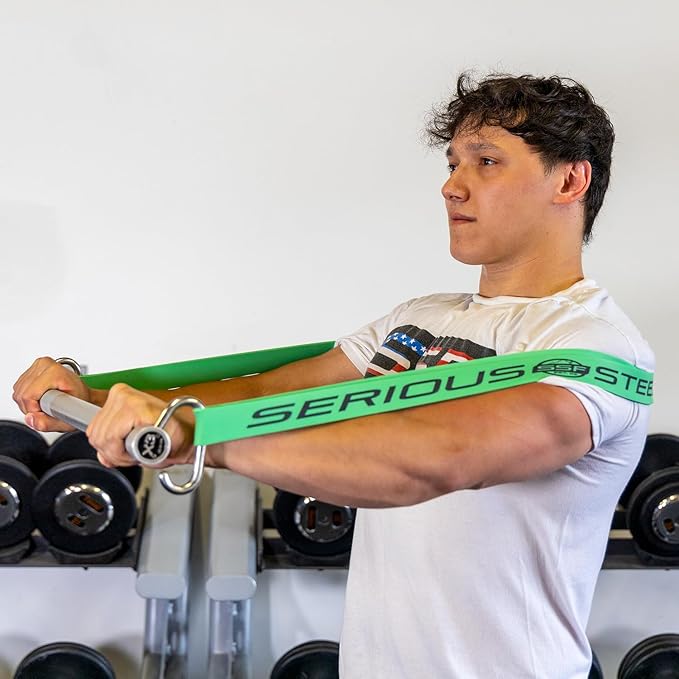 Serious Steel Fitness 37" Resistance Training Bands (Portable Exercise Band System Training Bands