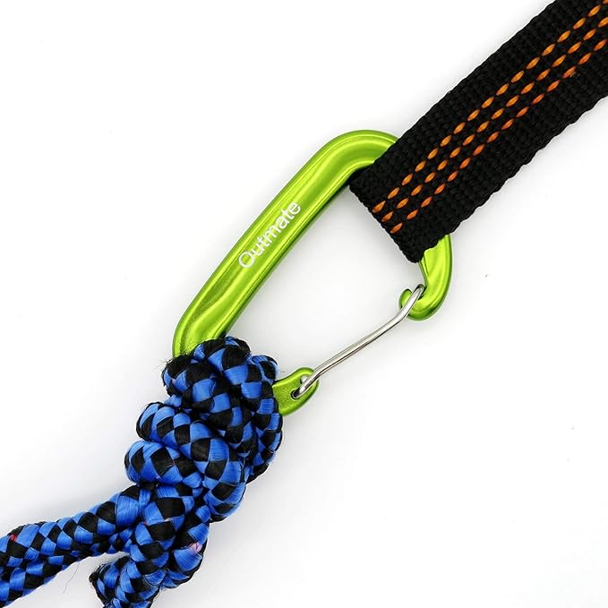12kN 3.2"x2" Heavy-Duty Carabiner Clips - Durable, Lightweight Aluminum Alloy Carabiners for