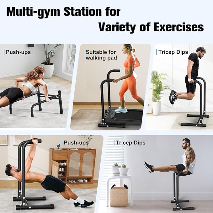 RELIFE REBUILD YOUR LIFE Dip Station Functional Heavy Duty Dip Stands Fitness Workout Dip bar