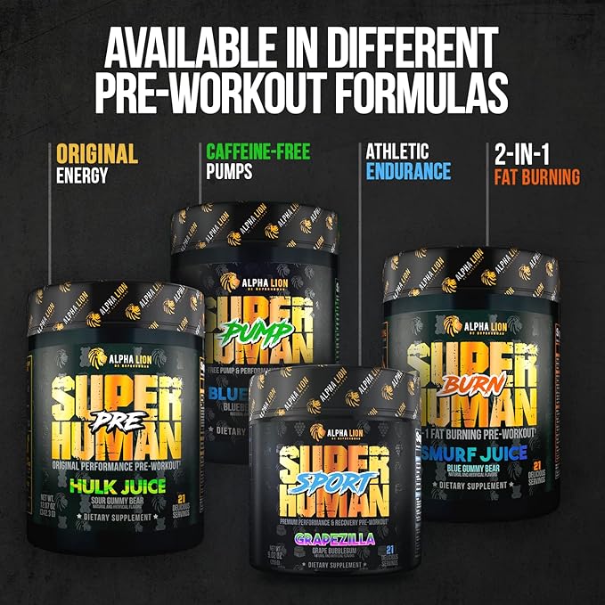 ALPHA LION Core Pre Workout w/Creatine for Performance, Beta Alanine for Muscle, Powder