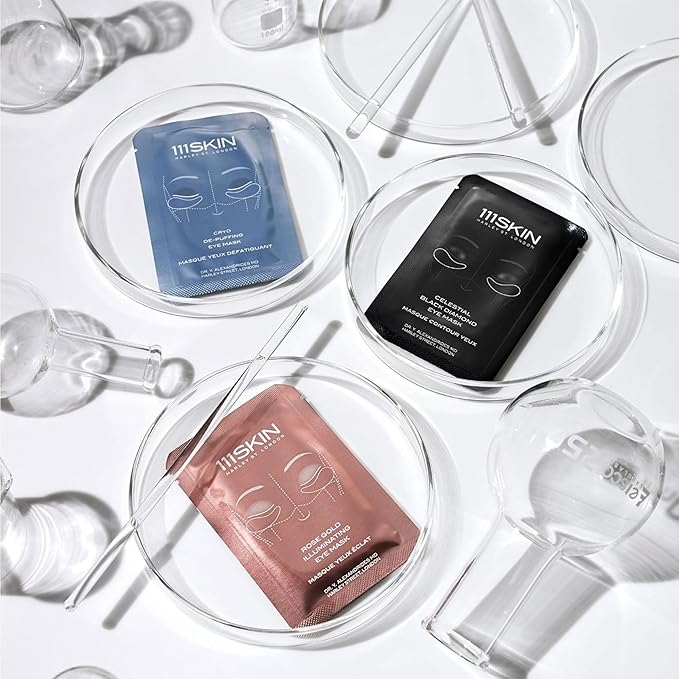 111SKIN Black Diamond Eye Mask, Hydrating Under Eye Patches for Dark Circles with Retinol