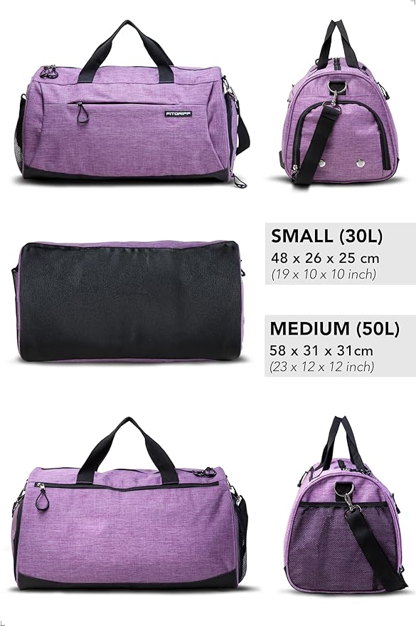Fitgriff® Gym Bag for Men & Women with Shoe & Wet Compartment - Duffle Bag for Travel, Sports