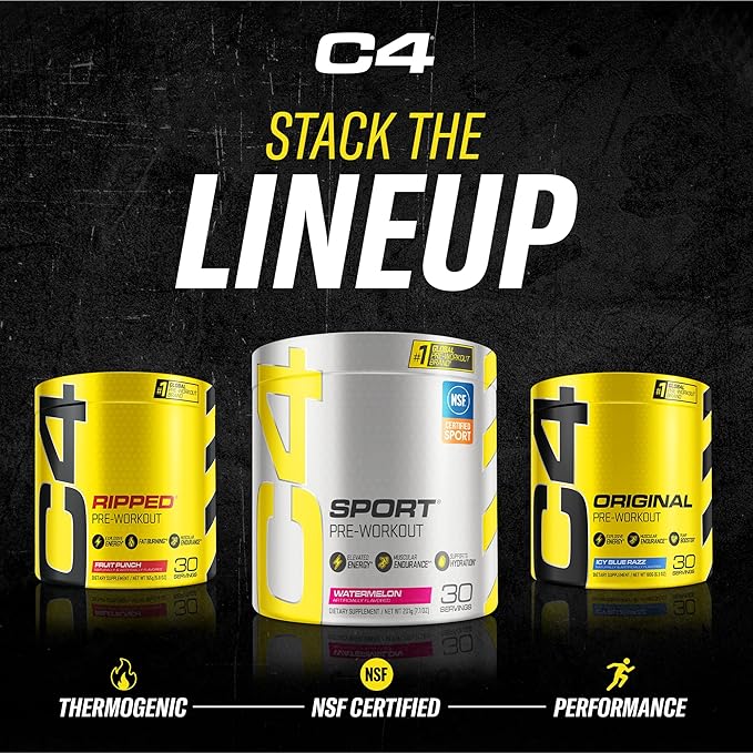 Cellucor C4 Original Pre Workout Powder ICY Blue Razz | Vitamin C for Immune Support | Sugar Free
