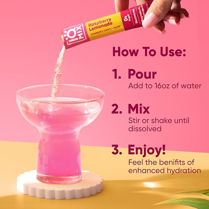 IQMIX Hydration Electrolyte Powder – 4-in-1 Formula for Hydration, Mental Clarity, Mood and
