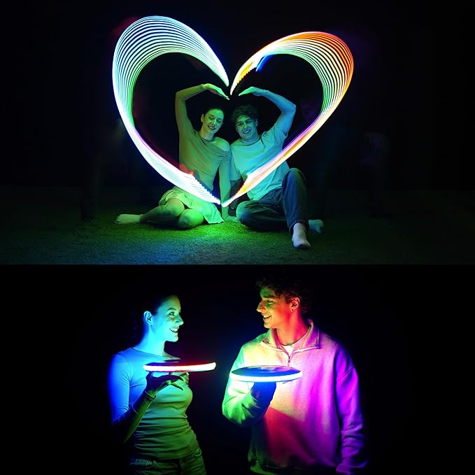 TOSY Flying Disc - 16 Million Colors RGB or 36 LEDs, Extremely Bright, Smart Modes, Camping