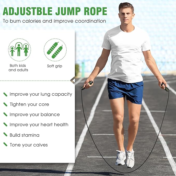 Agility Ladder Speed Training Equipment Set-20ft Agility Ladder,12 Soccer Cones,4 Hurdles, Jump