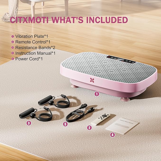 Vibration Plate Exercise Machine, Vibration Plate for Lymphatic Drainage & Body Toning, Whole Body