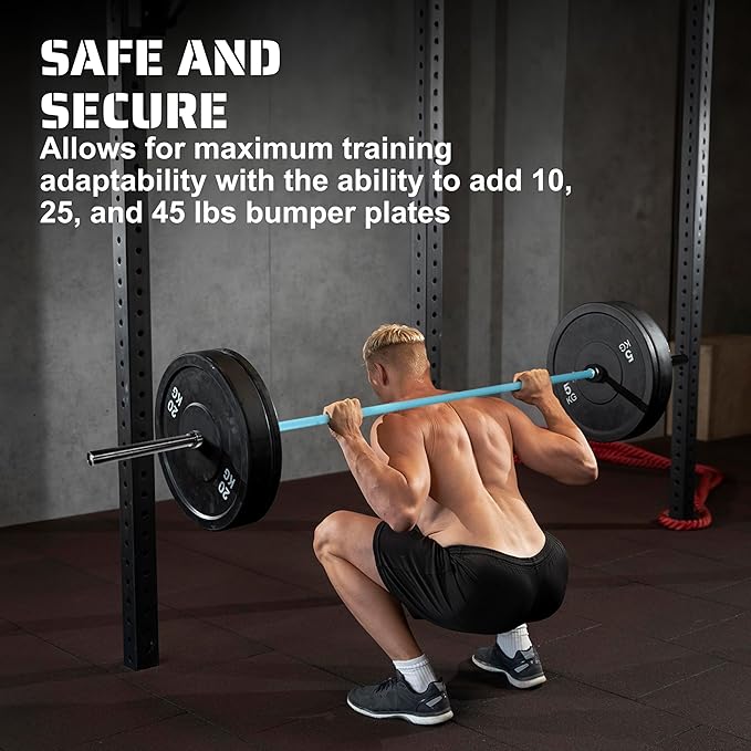 Tribe WOD Olympus Barbell Bar & Weight Bar - Durable, Bend-proof for Men and Women, Multipurpose