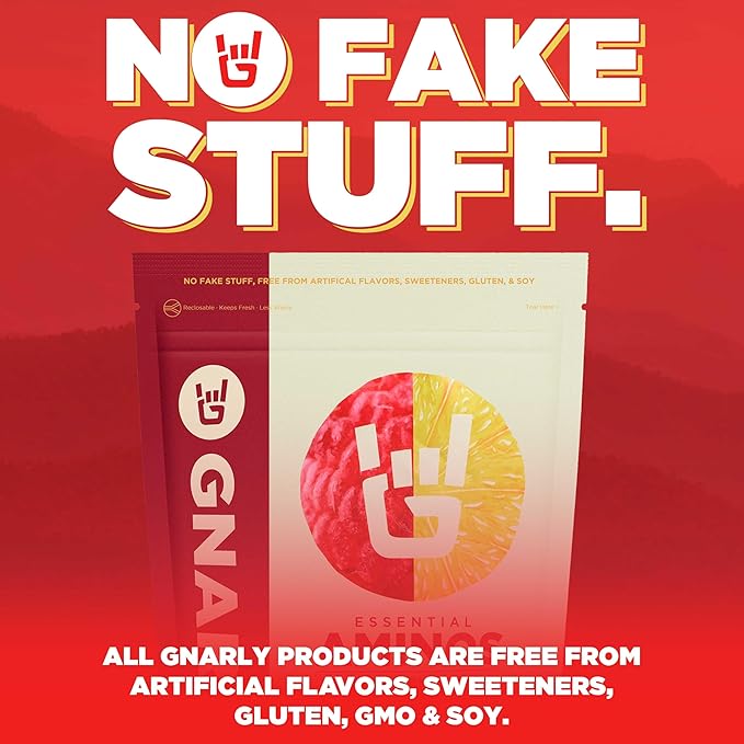 Gnarly Nutrition Essential Aminos Powder, Berry Lemonade ??Pre-Workout Amino Acids ??NSF Contents