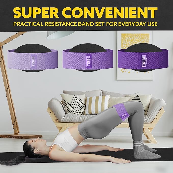 Fabric Resistance Bands for Legs - Workout Bands Resistance Bands for Men and Women - Booty Bands