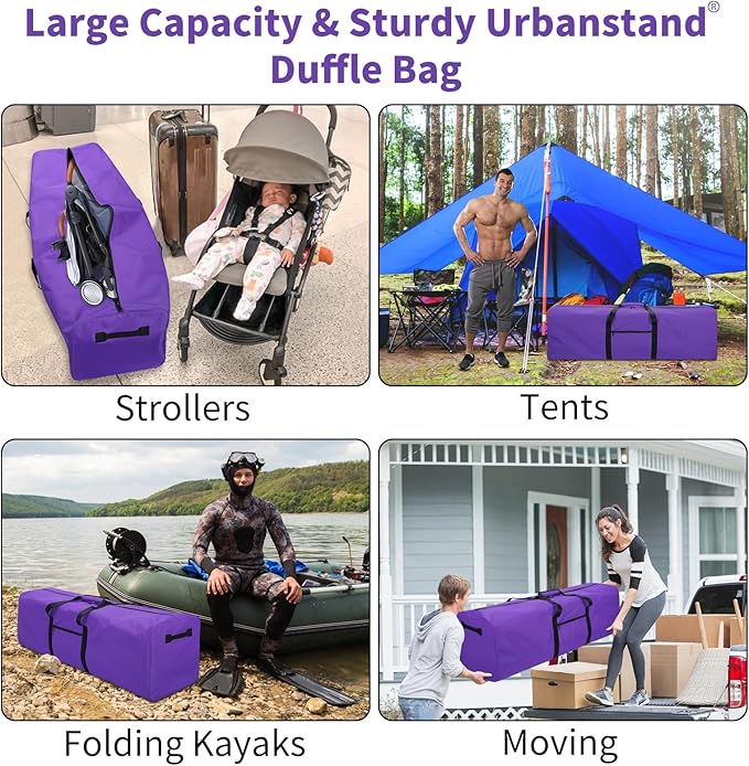 Urbanstand 48 Inch Travel Duffle Bag Extra Large Sport Equipment Duffel Bags with 2-way Lockable