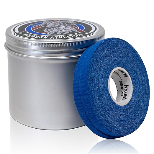 Bighorn Athletics Pro Series Jiu-Jitsu Finger Tape, 8-Rolls with Tin Holder, Enhanced Strength