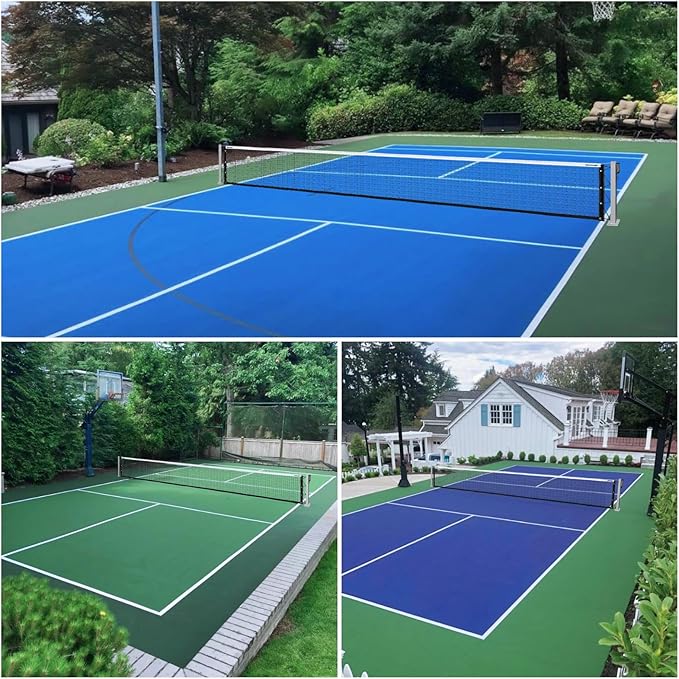 Pro Pickleball Net Portable with Wheels – 22ft Heavy Duty Pickleball Net System with Sturdy