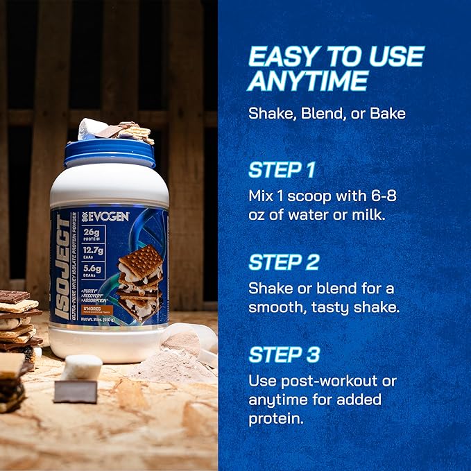 Evogen Isoject - Whey Protein Isolate | Ultra-Pure Whey Protein Powder with Ignitor Enzymes, BCAAs