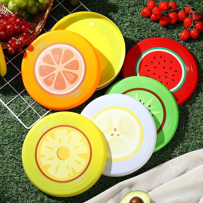 10 Pack Flying Disc Disk Flyer Disc Outdoor Training Interactive Flying Discs Bulk for Adults Dogs