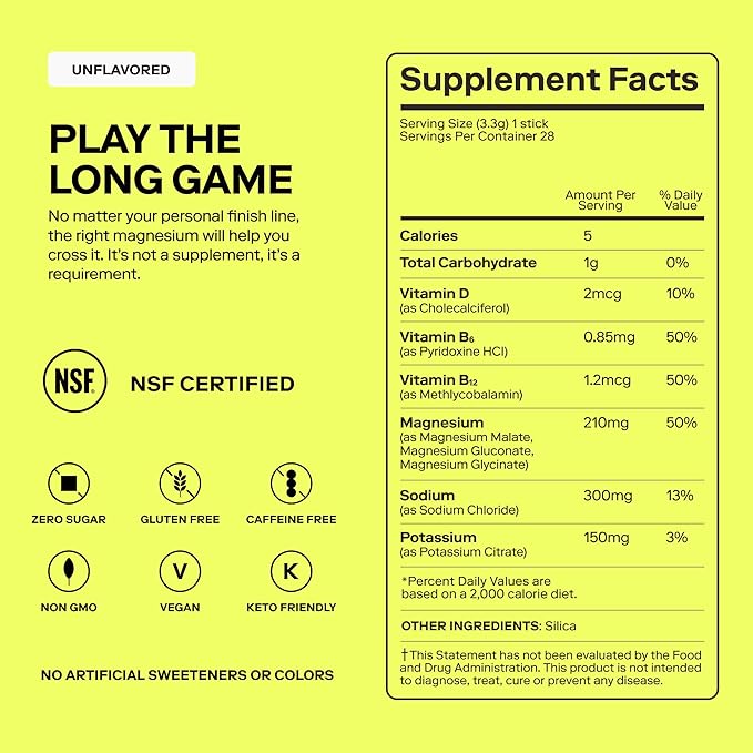Magna Electrolyte Powder Drink Mix for Hydration, Energy & Focus Support with Magnesium L