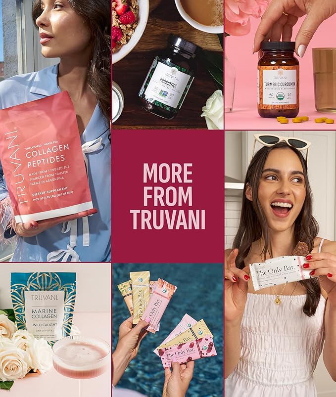 Truvani Vegan Pea Protein Powder | Chocolate Strawberry | 20g Organic Plant Based Protein | 10
