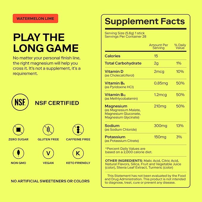 MAGNA Electrolyte Powder Drink Mix for Hydration, Energy & Focus Support with Magnesium L