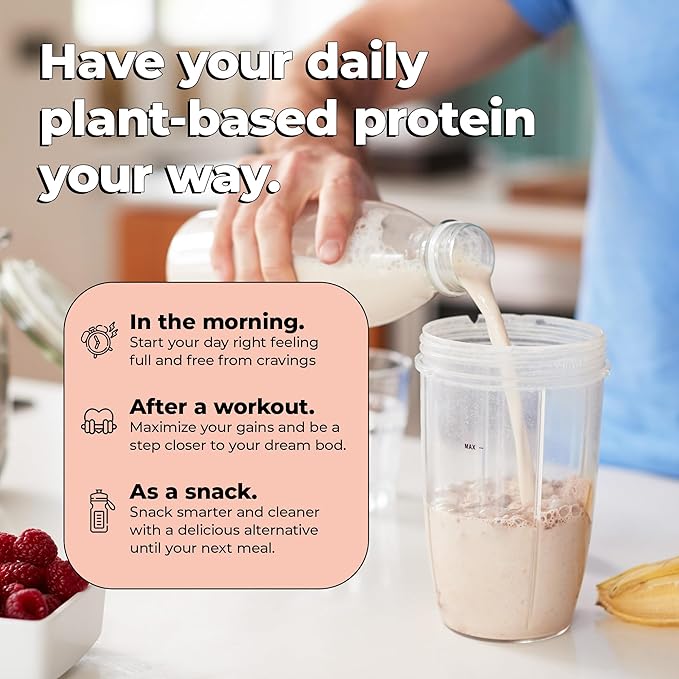 Future Kind Vegan Protein Powder, Vanilla, Pea Plant Protein for Lean Muscle with Iron & Fiber