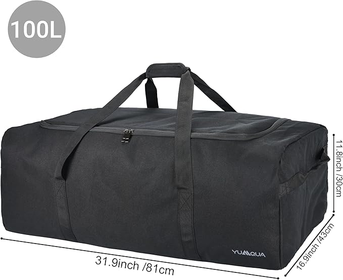 Large Duffle Bag 100L, Travel Duffel Bag for Men, Water & Tear Resistant Travel Bag, Extra Large