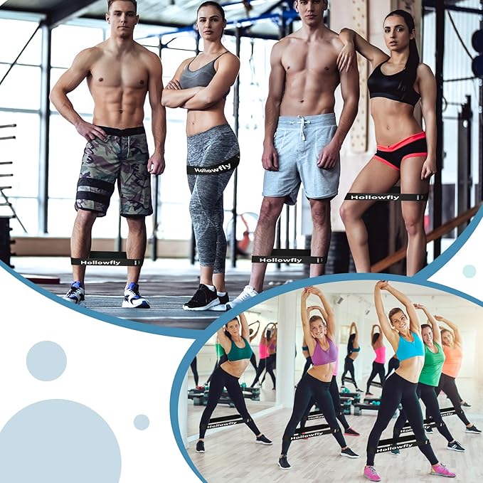 12 Pcs Latex Resistance Loop Exercise Bands for Booty Workout Stretch Exercise Bands Non Slip for