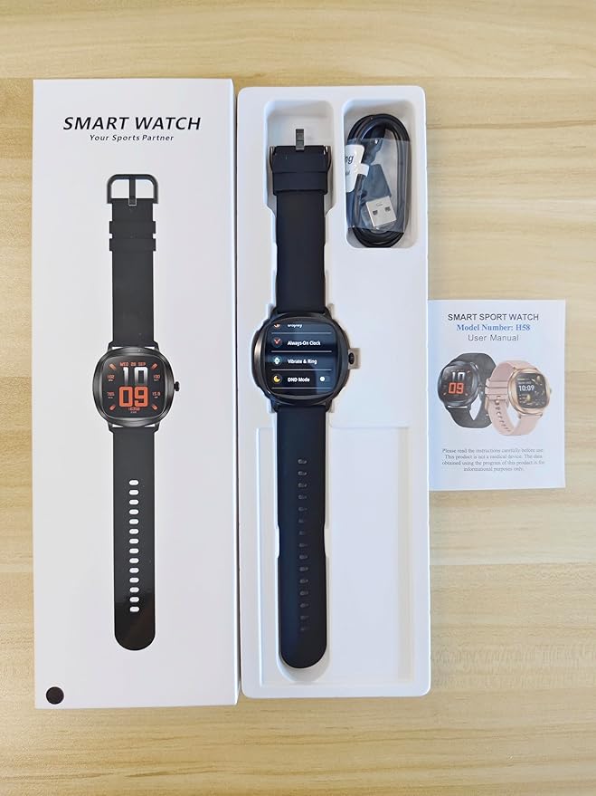 Women's 2pc Band Sports Watch/Smart Watch 1.72" Fitness Tracker with Heart Rate Monitor, 100+