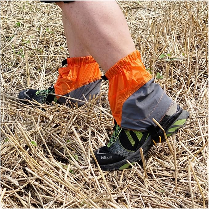 Short Leg Gaiters,Shoe Covers,Hiking Gaiters,Lightweight and Adjustable, Available in All
