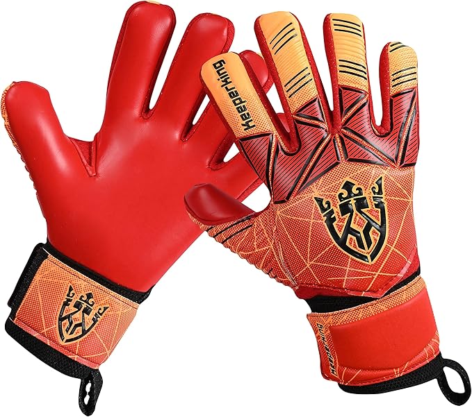 Soccer Goalie Goalkeeper Gloves for Kids Boys Youth & Adult,Latex Strong Grip Palms with Removable