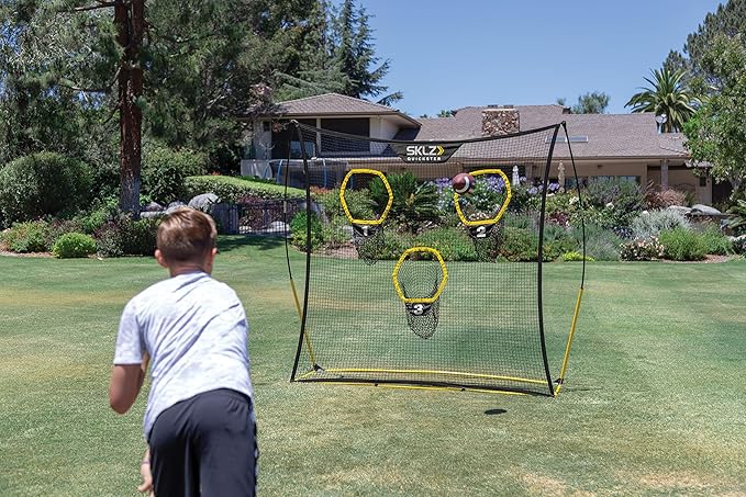 SKLZ Quickster Football Net: Portable, Durable Training Goal for Football Practice – Easy Setup