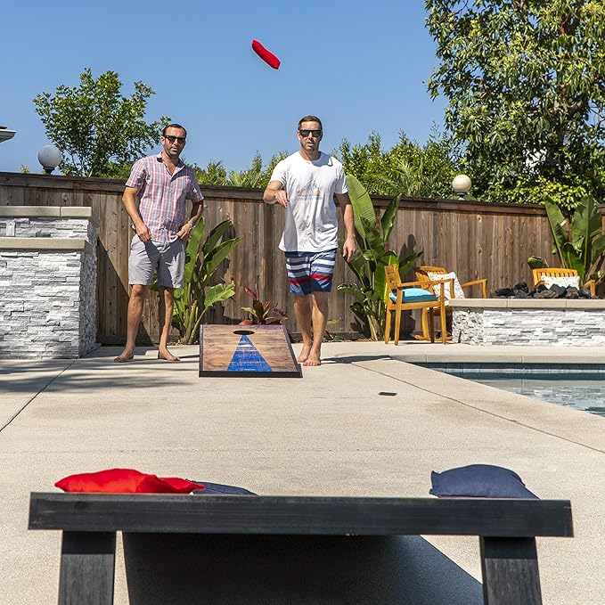 GoSports Portable Cornhole Sets, 8 Styles – Choose 4 x 2 ft or 3 x 2 ft - Boards Include 8 Bean