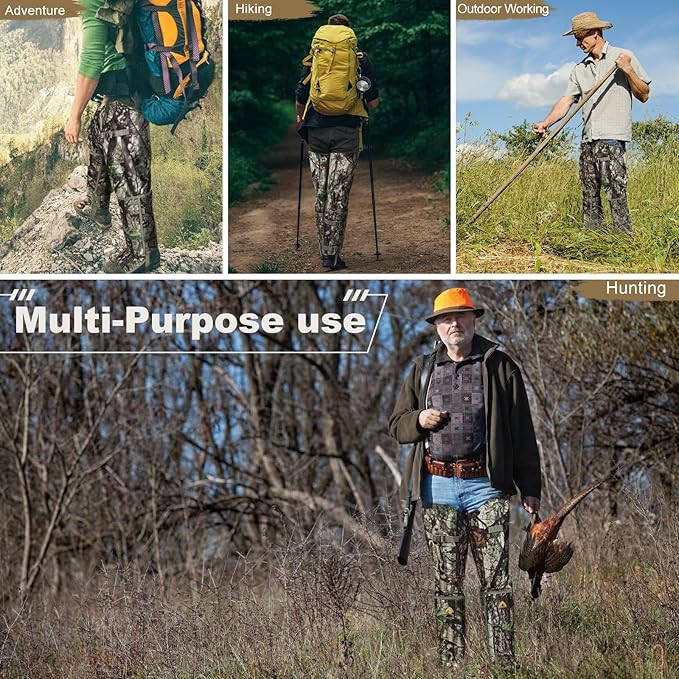Snake Guard Chaps Waterproof Snake Chaps for Hunting Snake Bite Protection Gear Adjustable Size