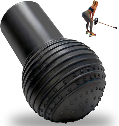 SerniaXin Landmine Attachment for Barbell, 360° Rotation Rubber Base for 2" Olympic Bars, Non-Slip